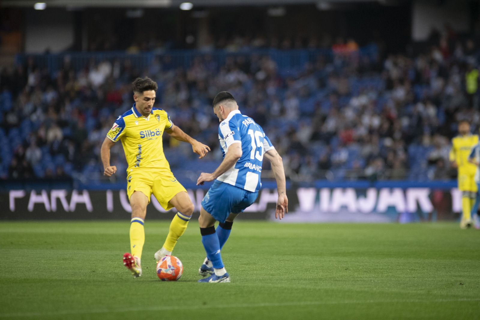 Sobrino en el Deportivo-Cádiz de la pasada temporada.