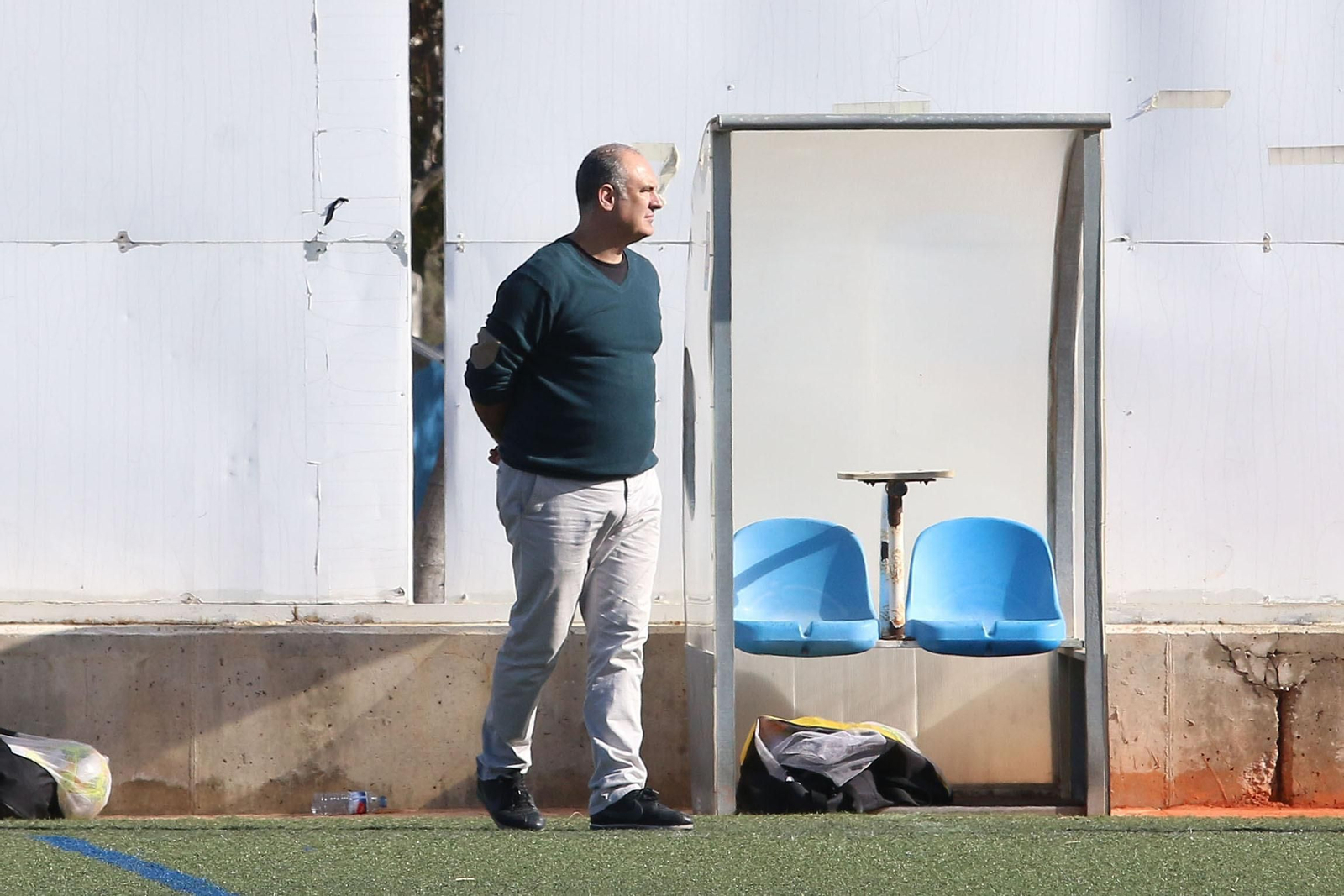 Juanfran Miras durante un partido de la presente campaña en Viator.