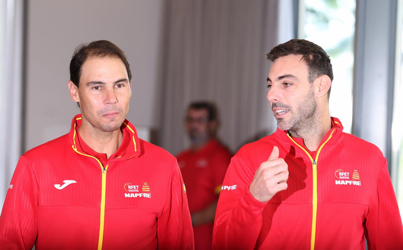 El equipo español en la rueda de prensa de la Copa Davis, en imágenes