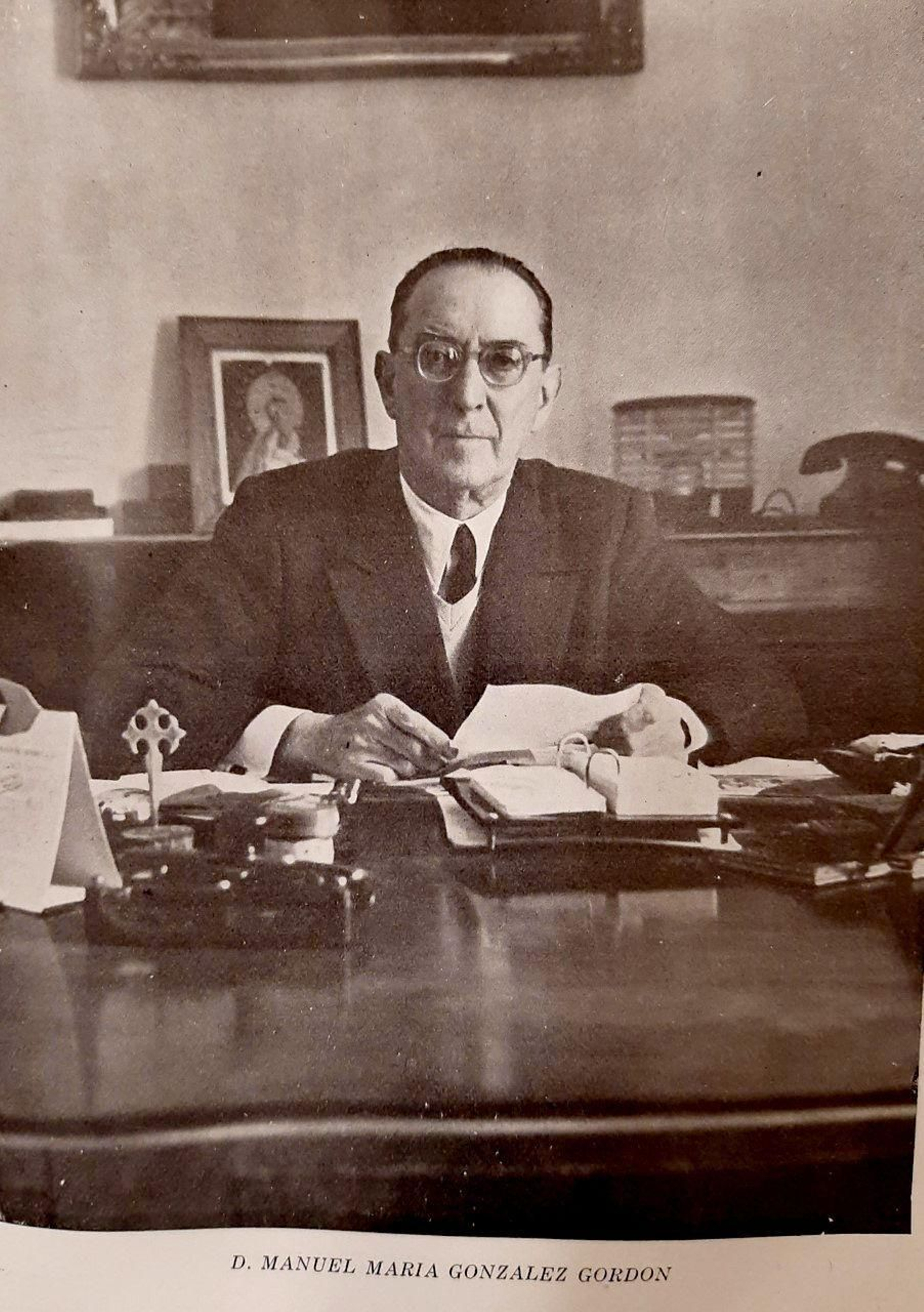 Manuel María González-Gordon en su despacho.