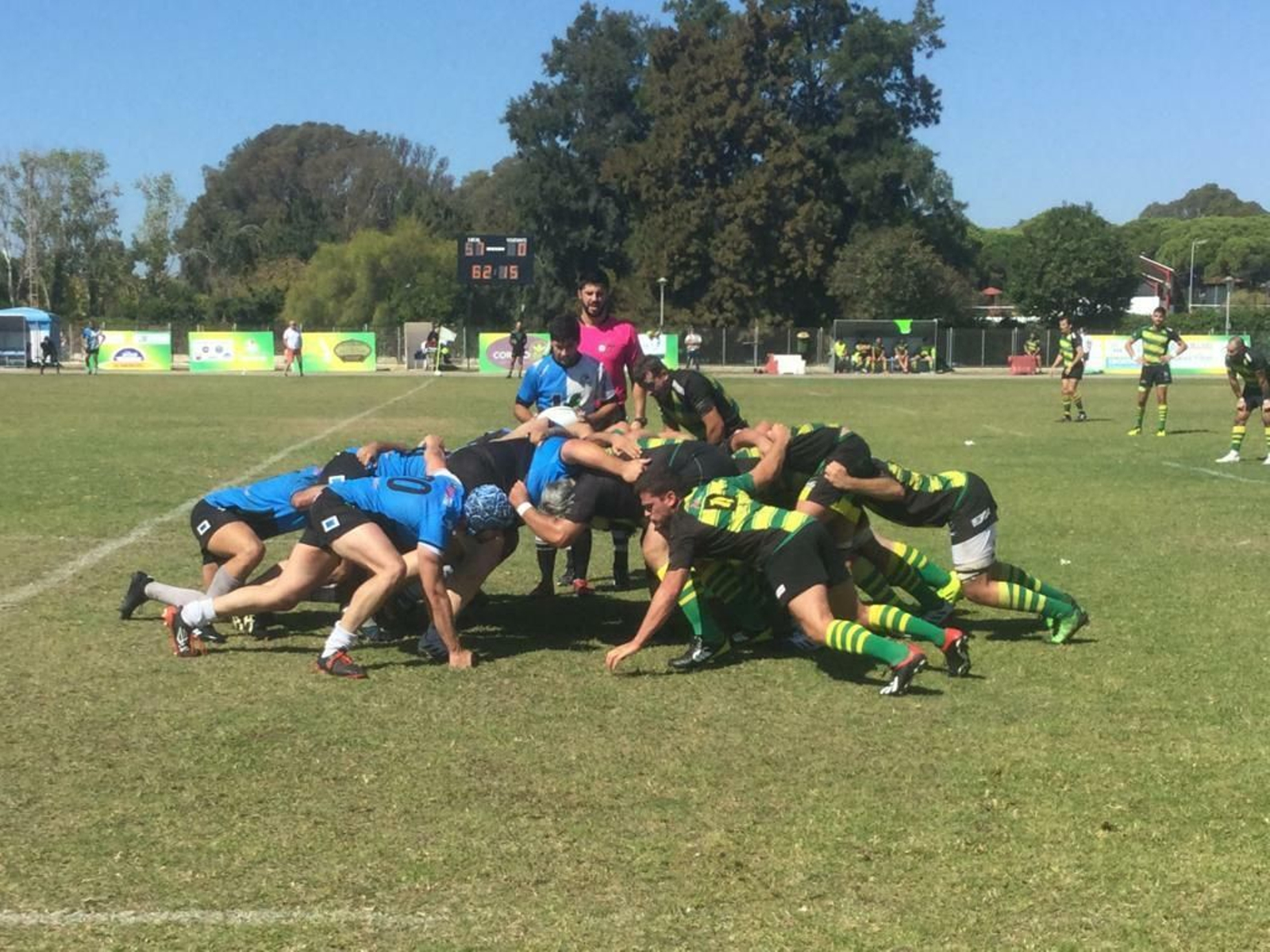 Un lance del encuentro que disputó el conjunto onubense en El Puerto de Santa María.