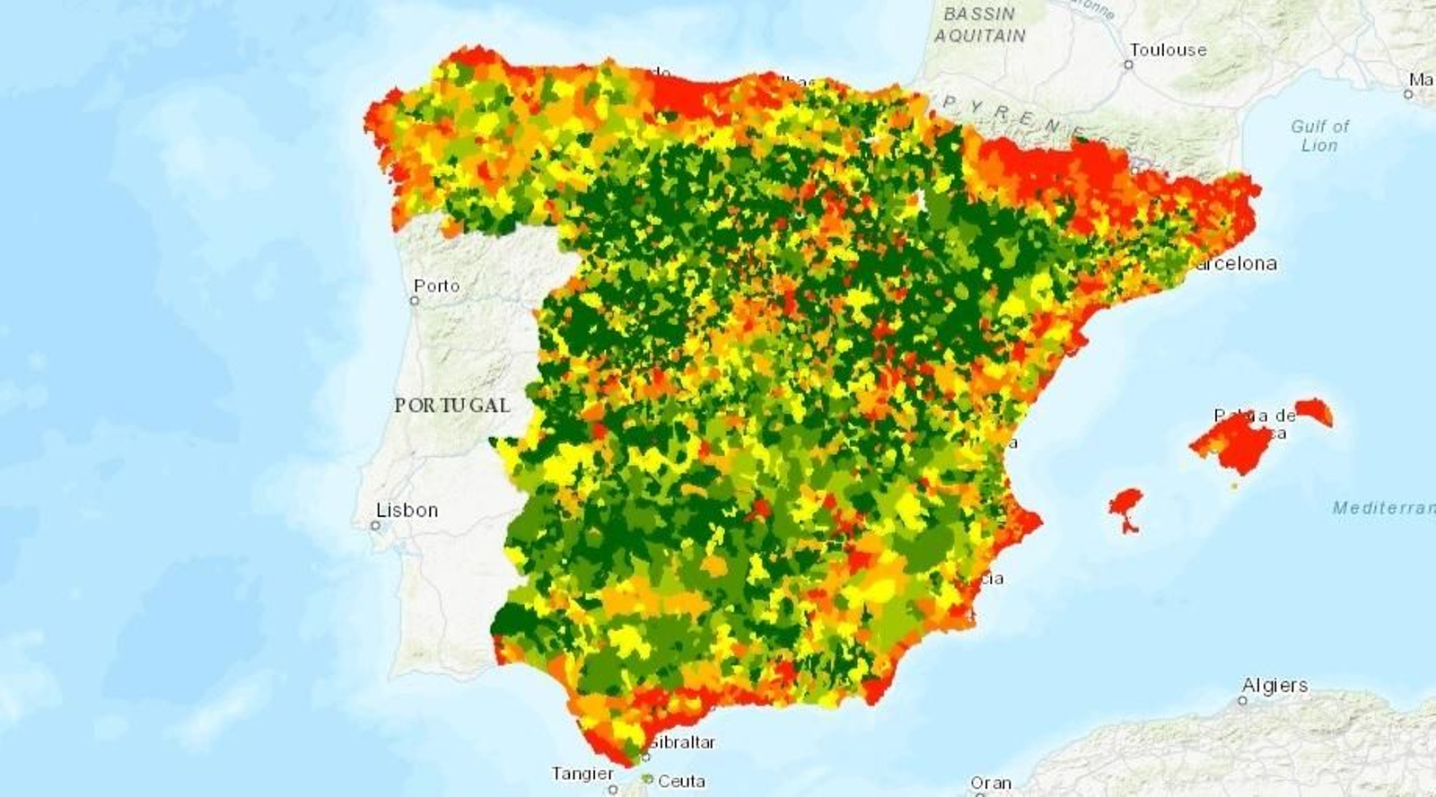 Mapa interactivo. Descubre el porcentaje de viviendas turísticas sobre el total de viviendas donde te interese
