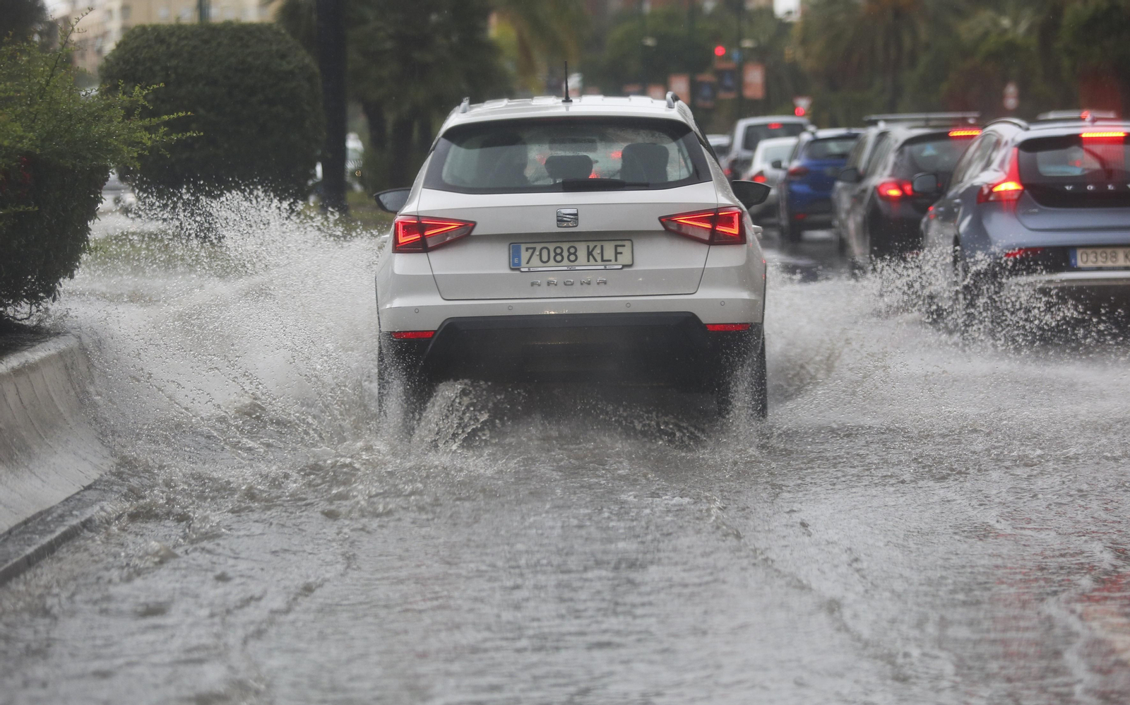 Las estampas que está dejando la lluvia en Málaga Las estampas que está dejando la lluvia en Málaga