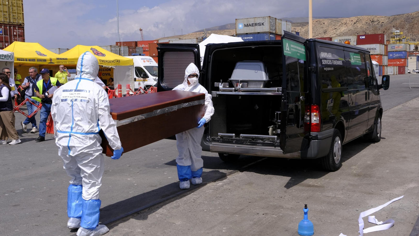 Ejercicio Marsec25 simulacro, en el Puerto de Almería, en imágenes