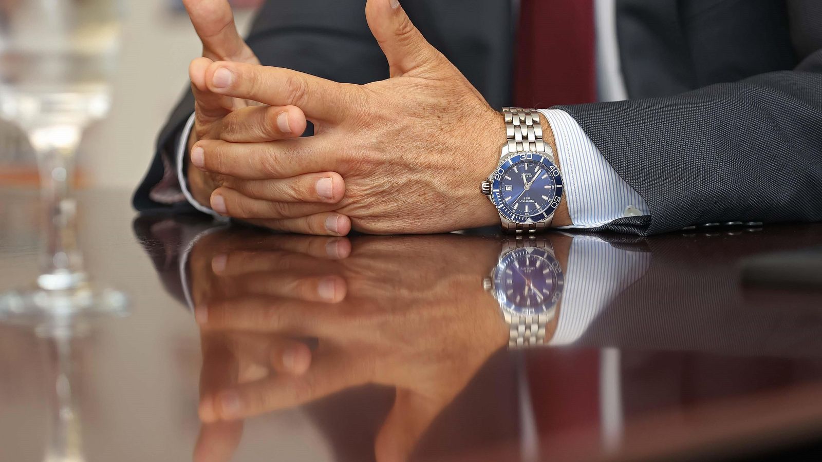 Del Río, durante la entrevista.