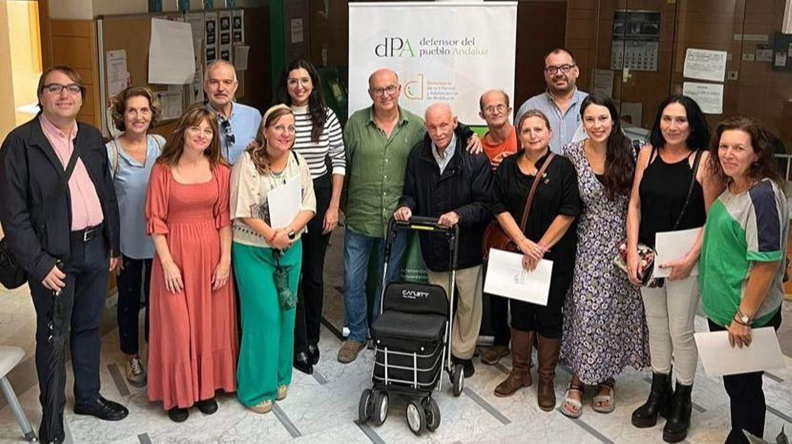 Visita de la Oficina del Defensor del Pueblo Andaluz a Jerez, a principios del pasado año.