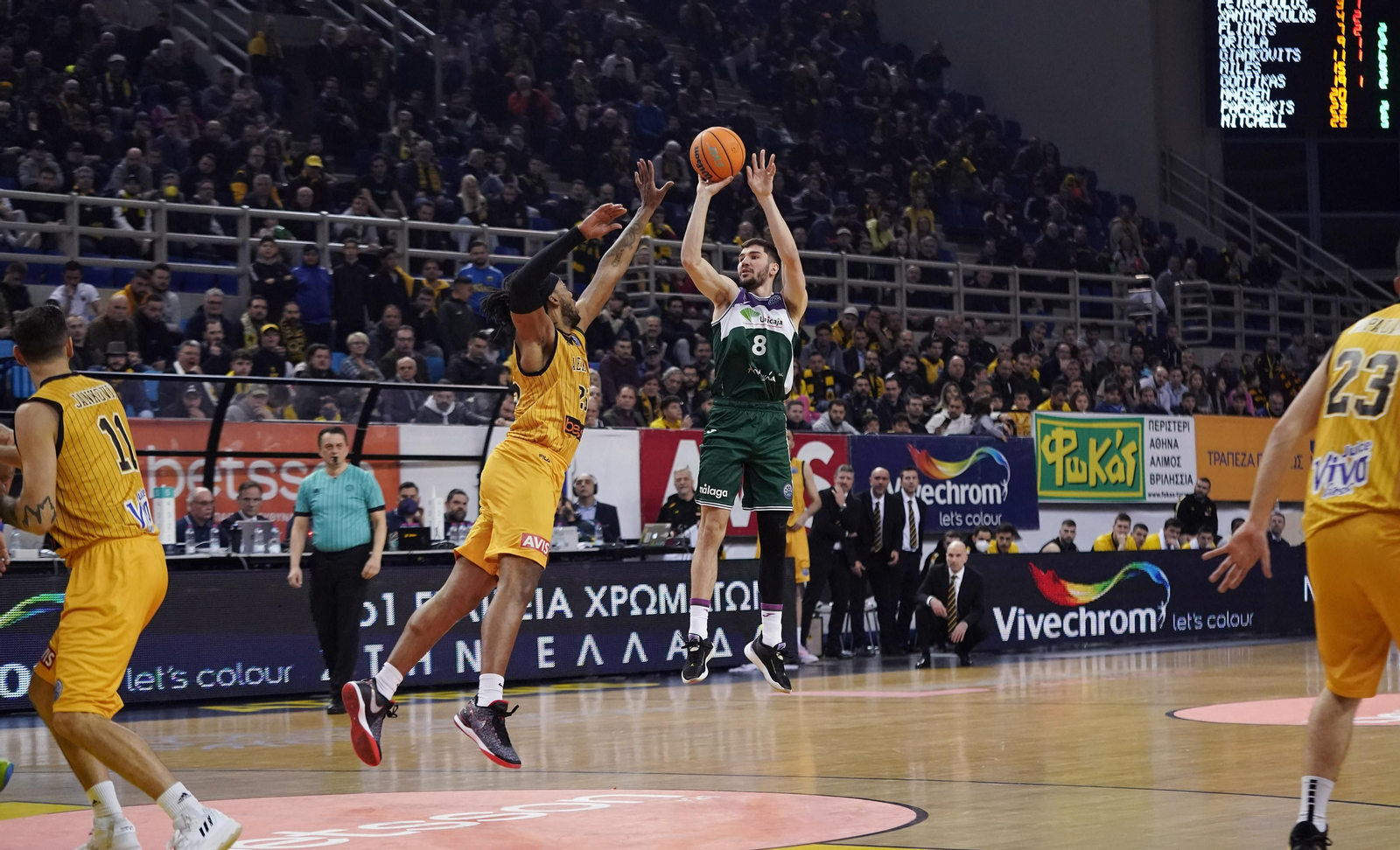 El AEK - Unicaja de la BCL, en fotos