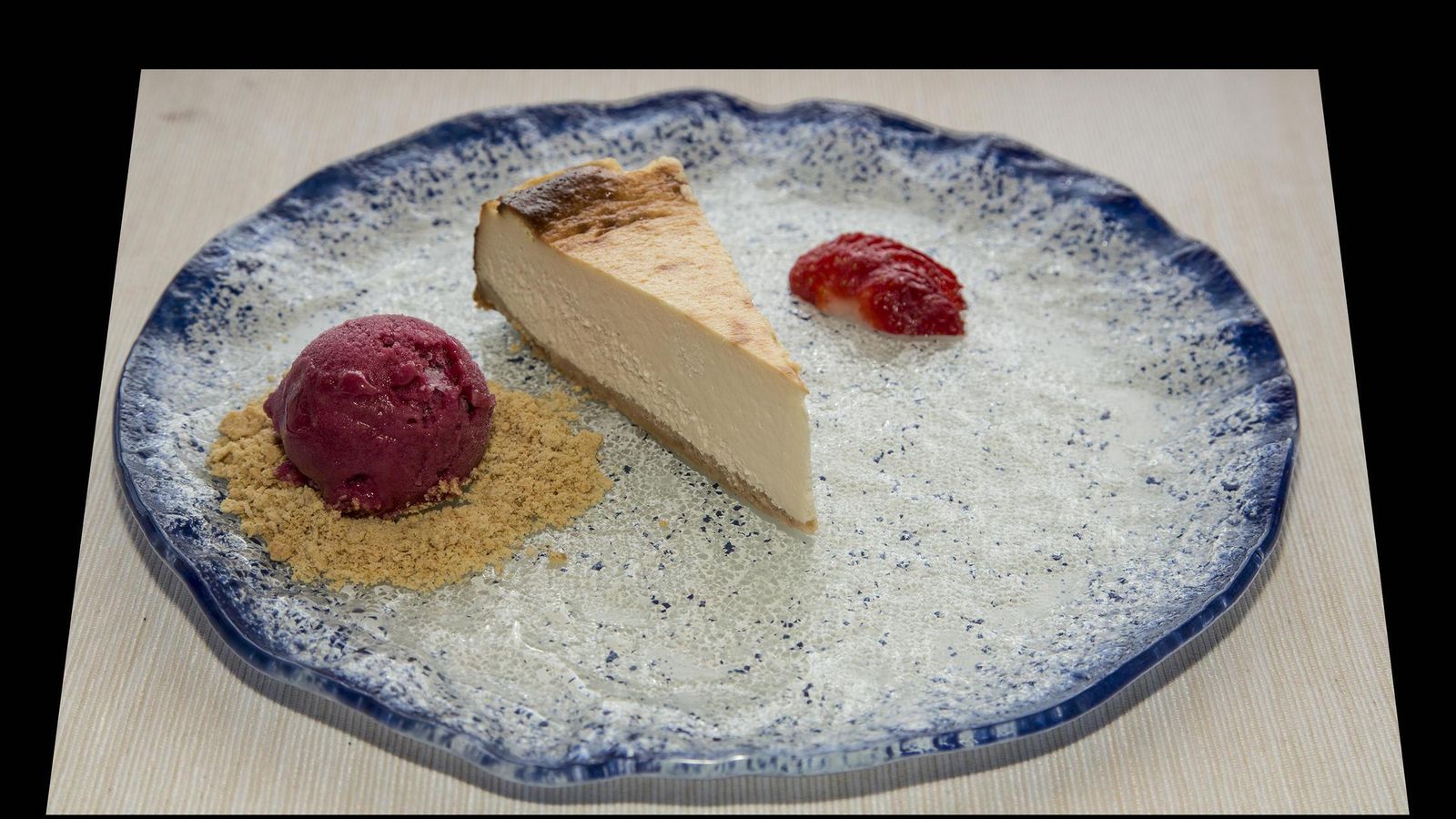 El postre, tarta de queso. El postre, tarta de queso.