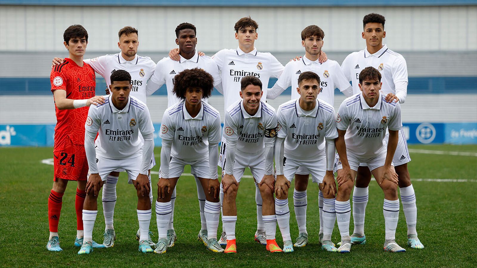 El último once inicial del Castilla.
