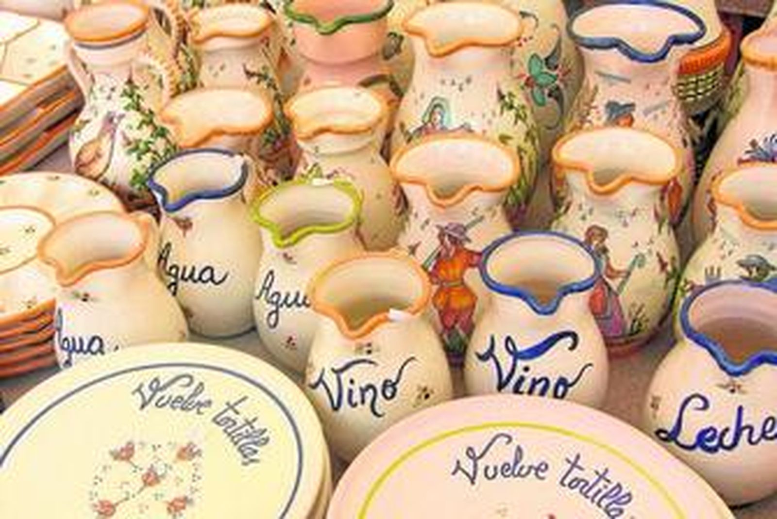 Muestra de productos cerámicos.