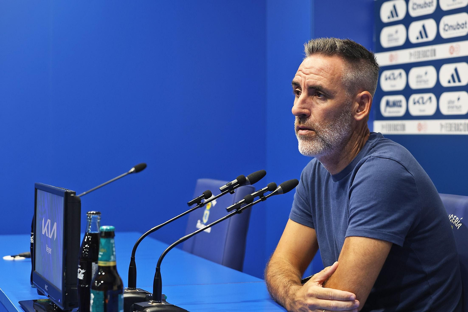 Abel Gómez, en rueda de prensa.
