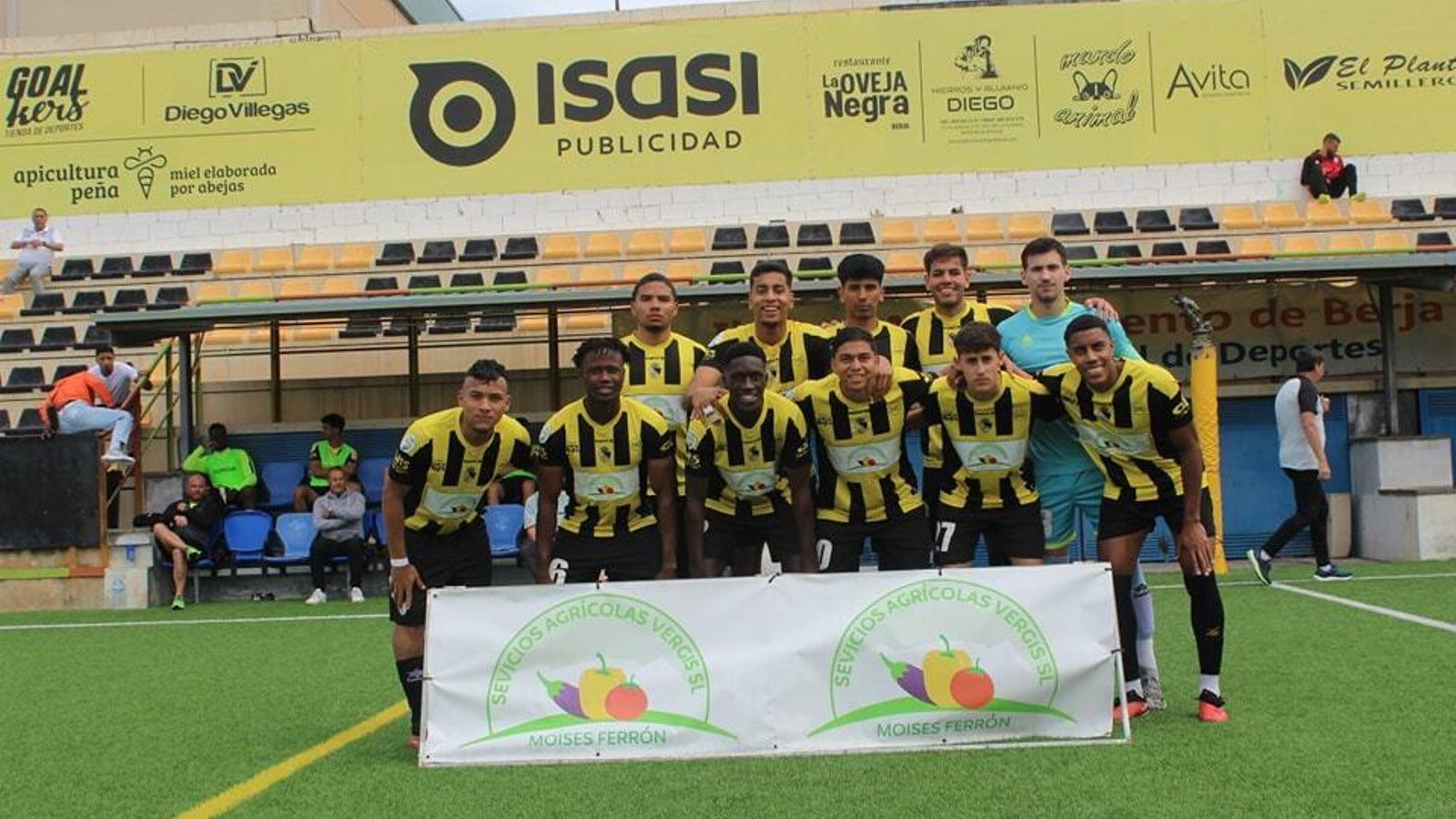 Once presentado por el Berja en su encuentro frente al Casabermeja.