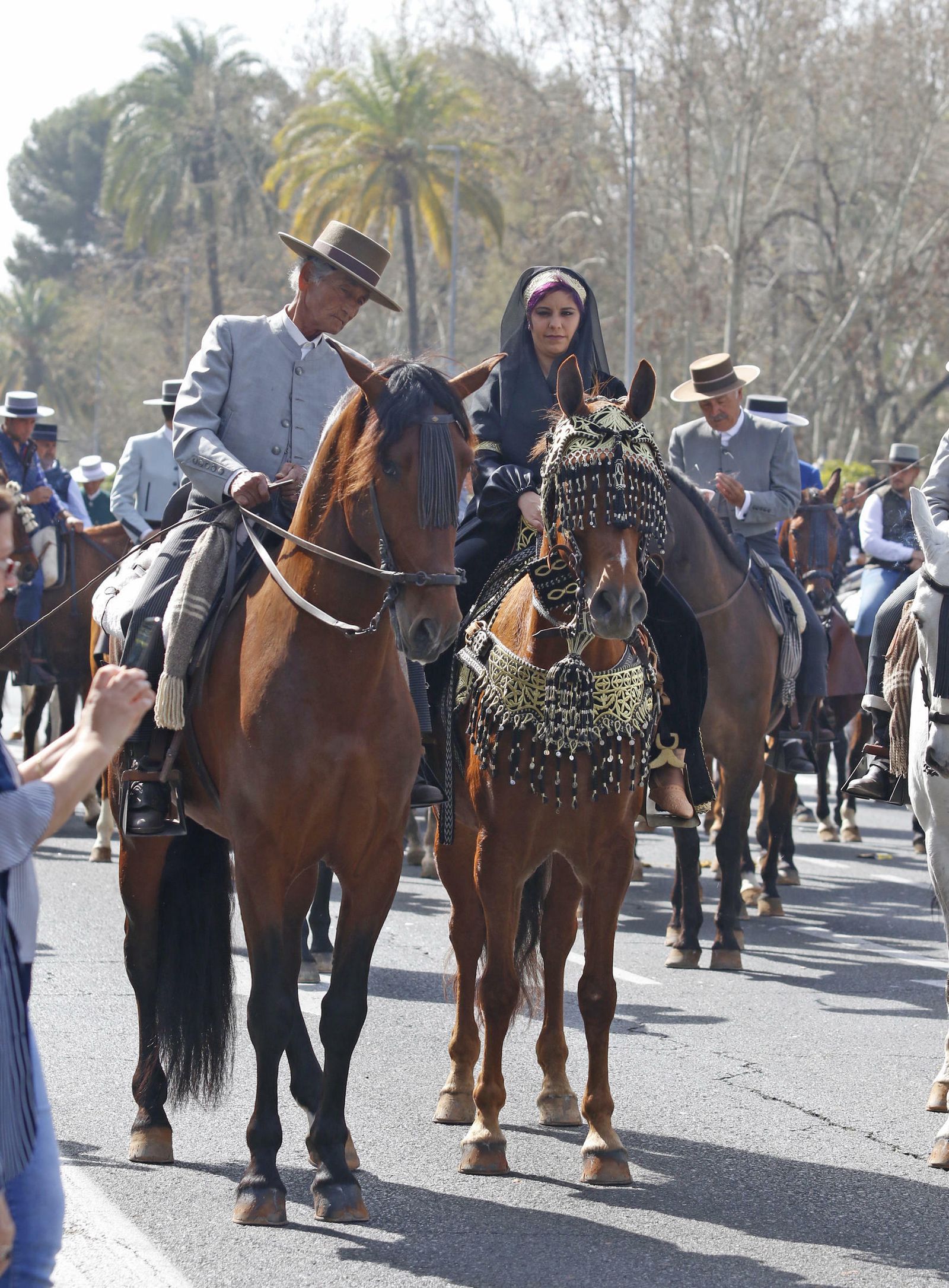 La marcha hípica por el 28-F en Córdoba, en fotos