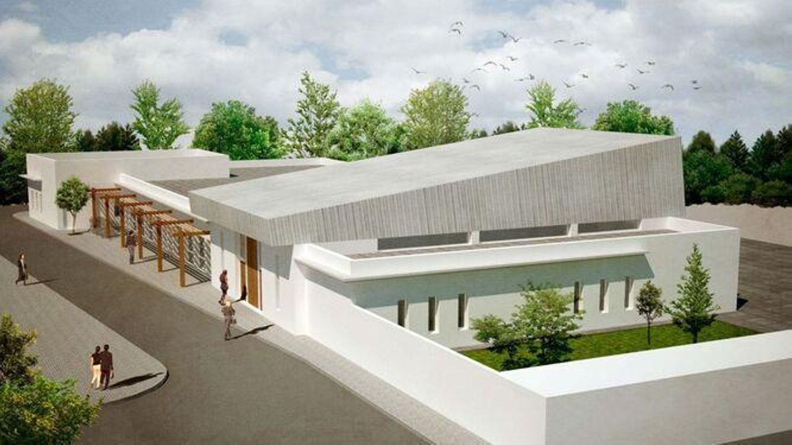 Infografía del proyecto de ampliación del cementerio de Puerto Real