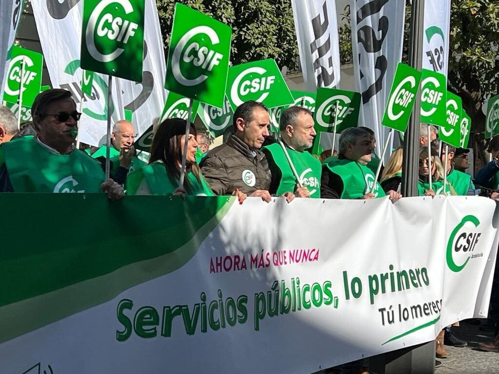 Manifestación del CSIF con motivo del Día del Empleado Público
