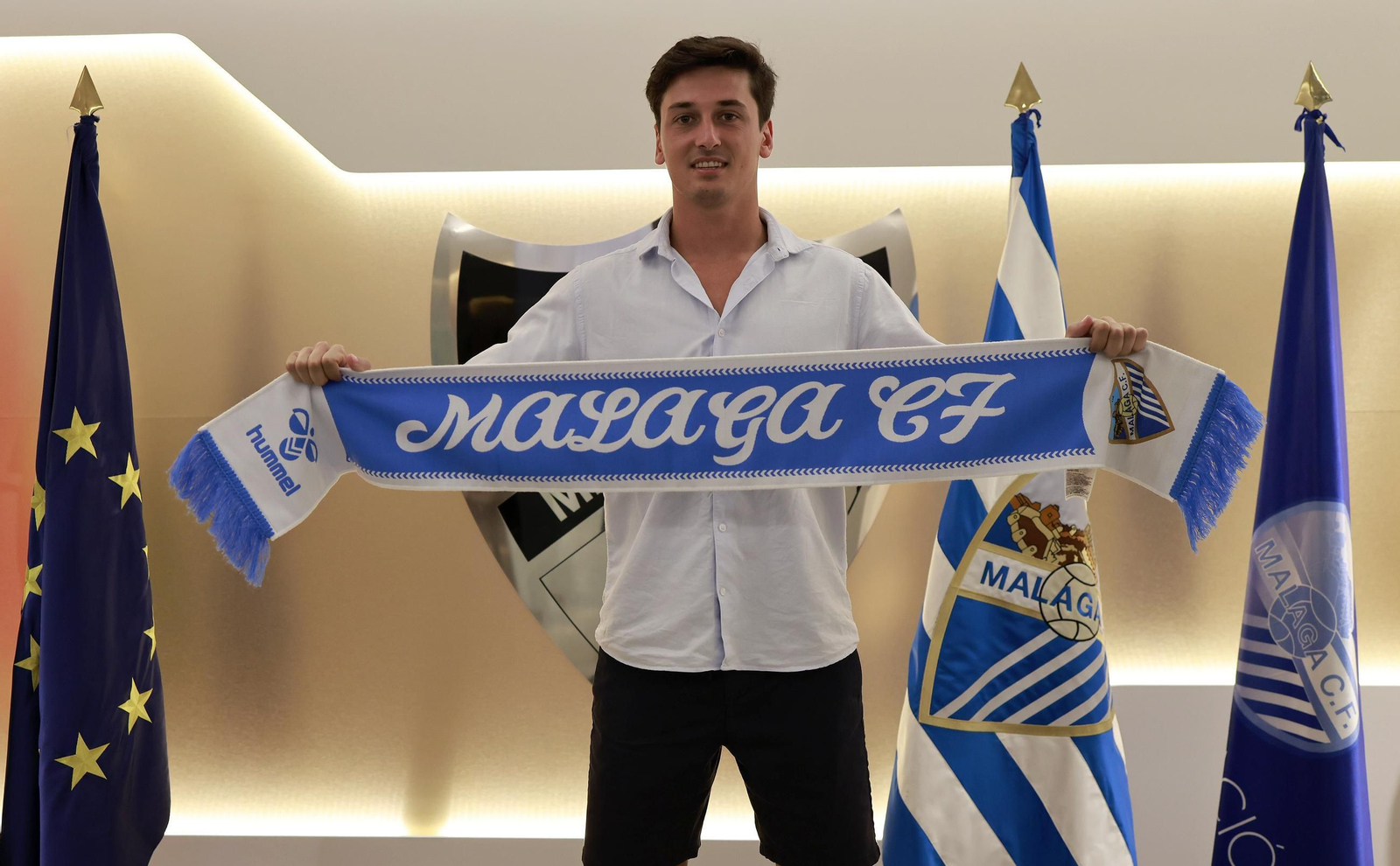 Carlos Dotor, un primer día intenso de malaguista Carlos Dotor, un primer día intenso de malaguista