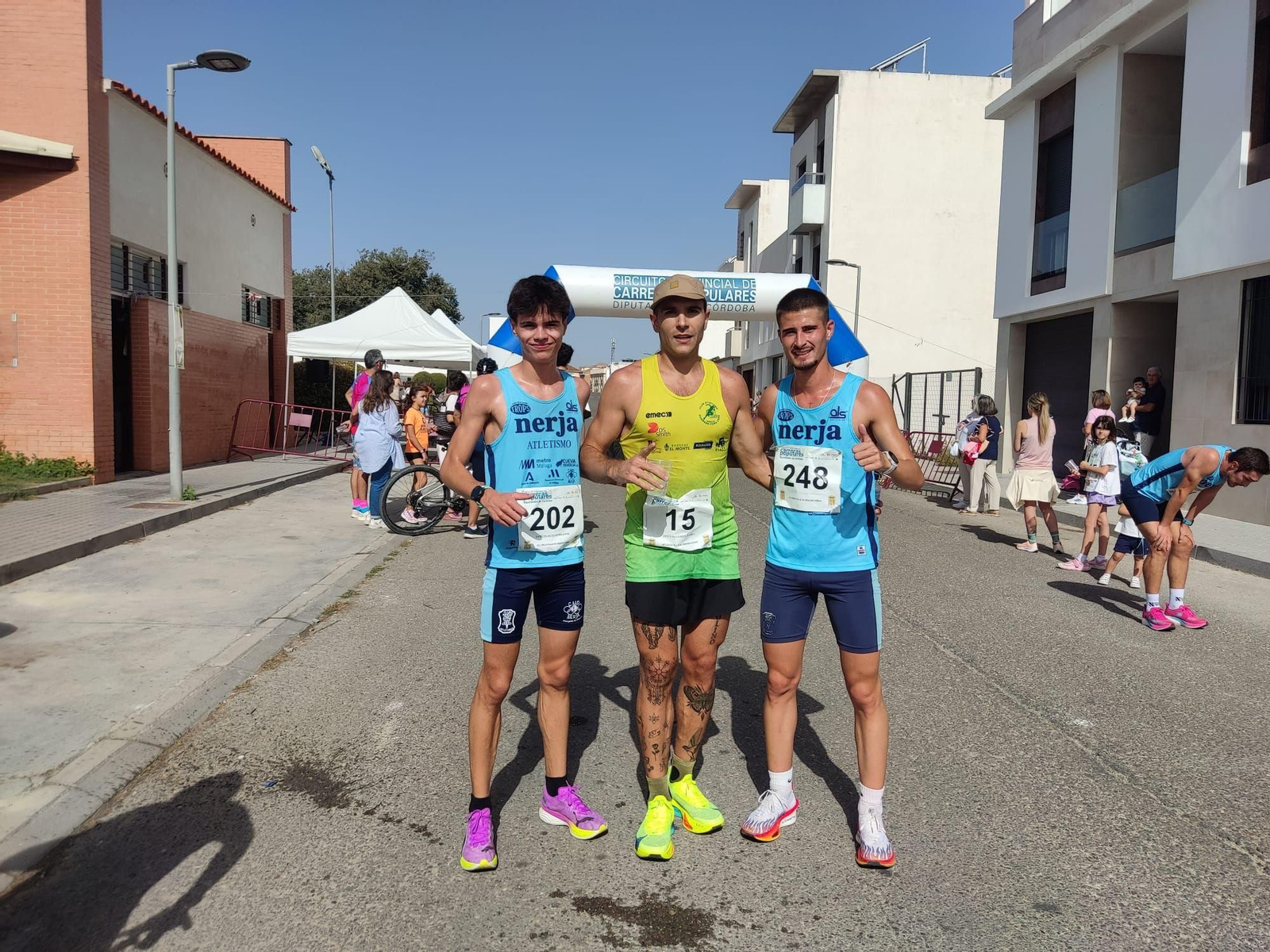 Los ganadores en la prueba de Fernán Núñez.