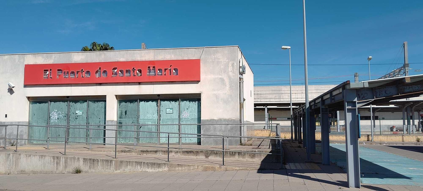 Una imagen del módulo trasero de la estación de trenes, que nunca ha entrado en funcionamiento. Una imagen del módulo trasero de la estación de trenes, que nunca ha entrado en funcionamiento.
