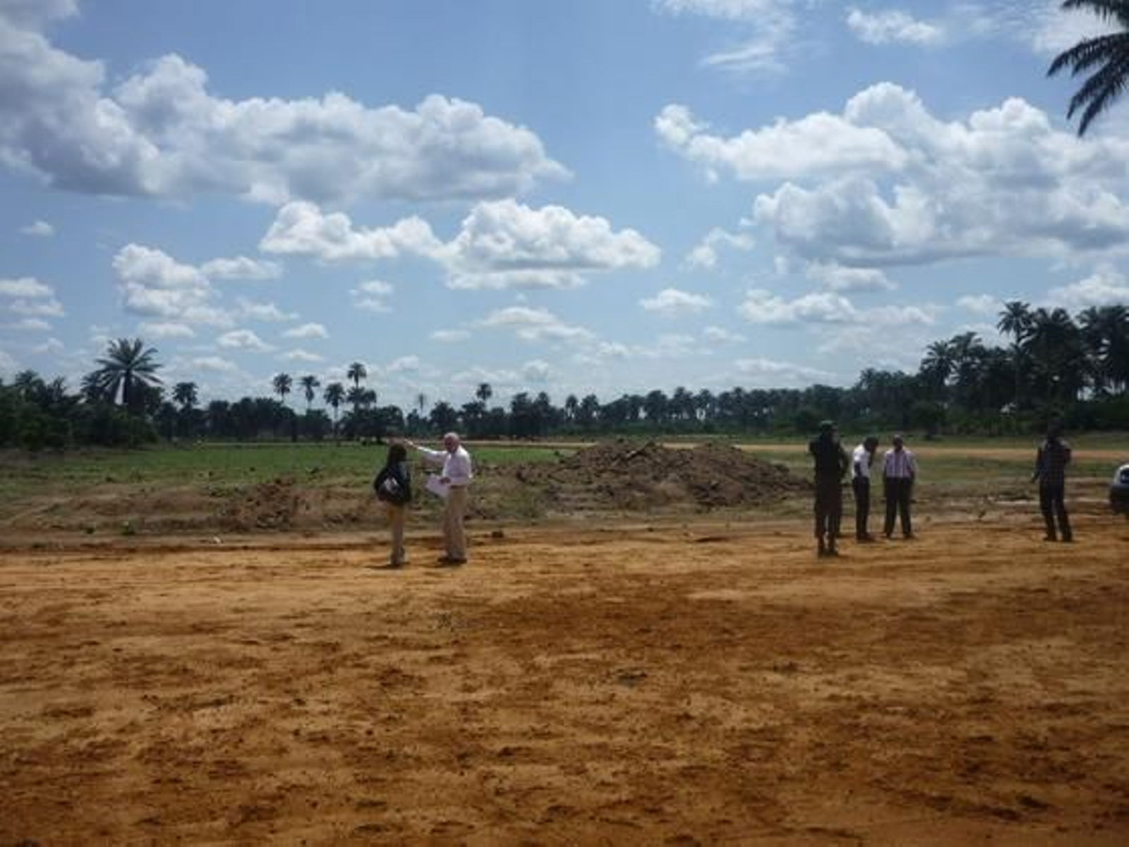 Ángel Asenjo, a pie de obra en Port Harcourt. 

Foto: Málaga Hoy