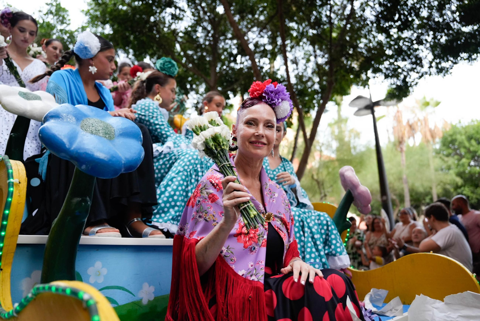Así se ha vivido la Batalla de Flores en la Feria de Almería