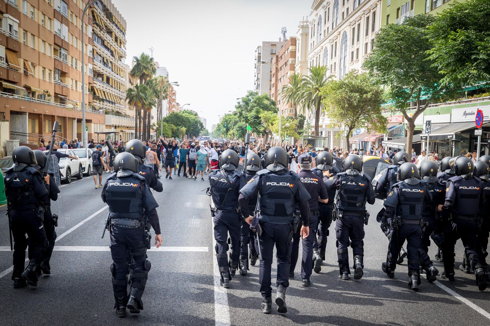Imágenes de las protestas de trabajadores del metal en Cádiz tras el preacuerdo entre UGT y patronal