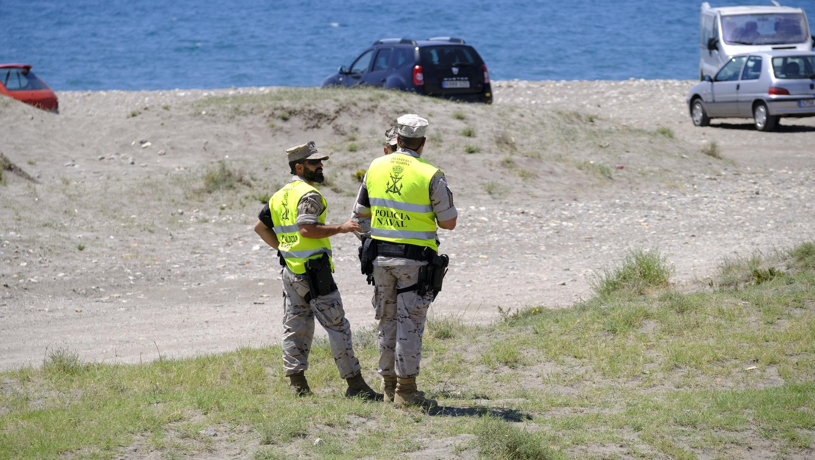 Desembarco de la Infantería de Marina en la Playa del Perdigal, en El Alquián-Almería