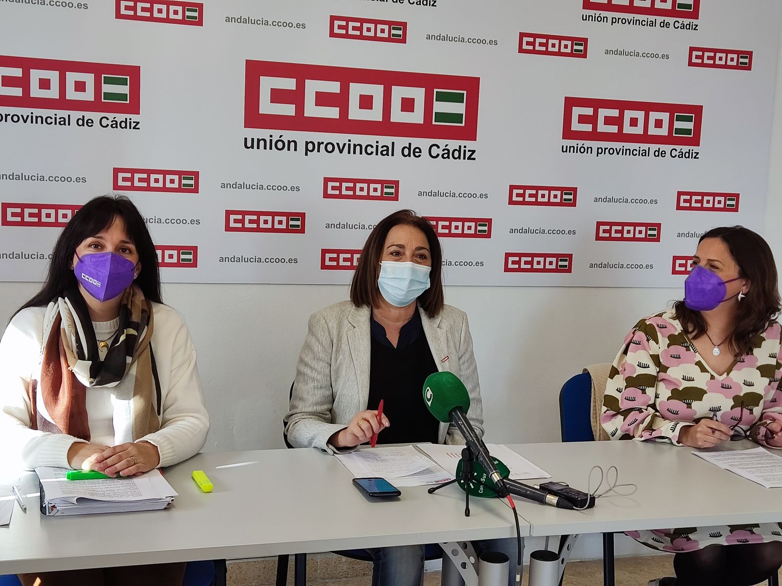 Presentación del informe en CCOO Cádiz.