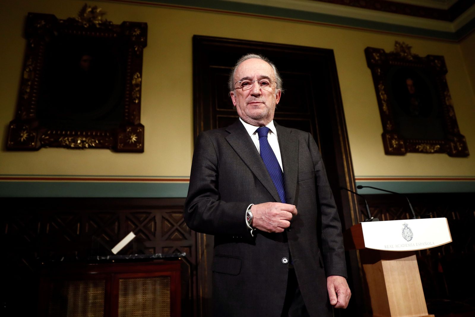 Santiago Muñoz Machado, el jueves, tras ser elegido director de la RAE.