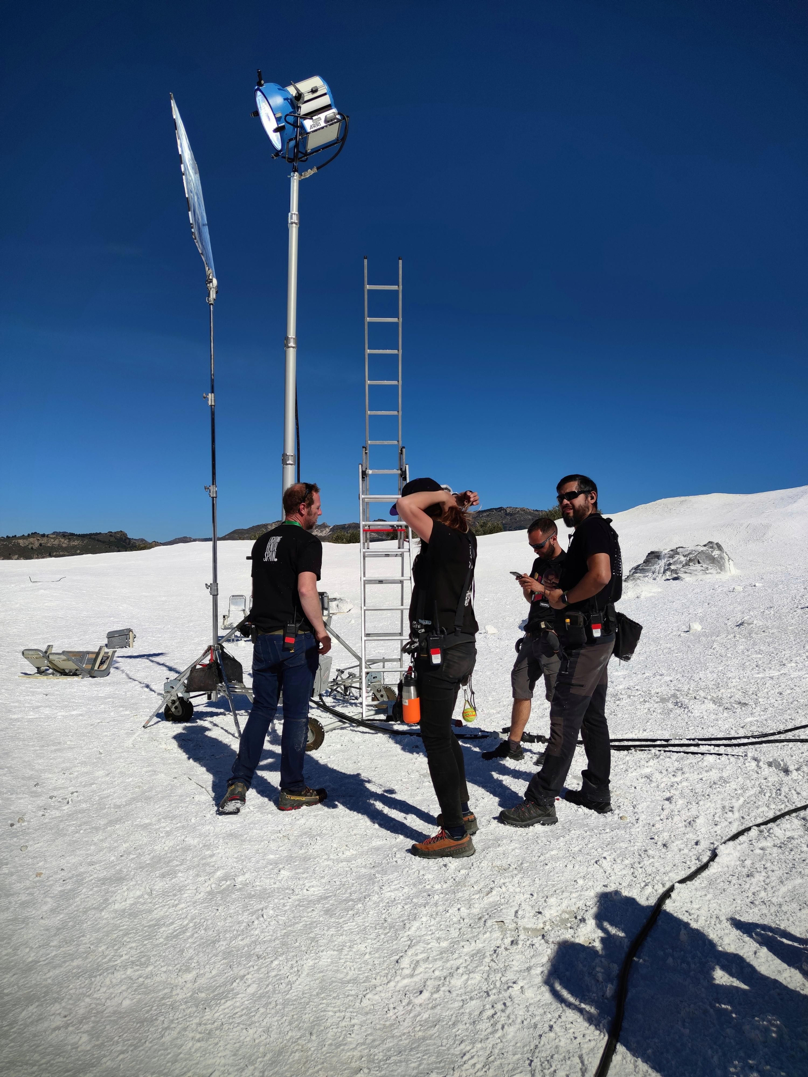 Así se rodó 'La sociedad de la nieve' en Sierra Nevada.