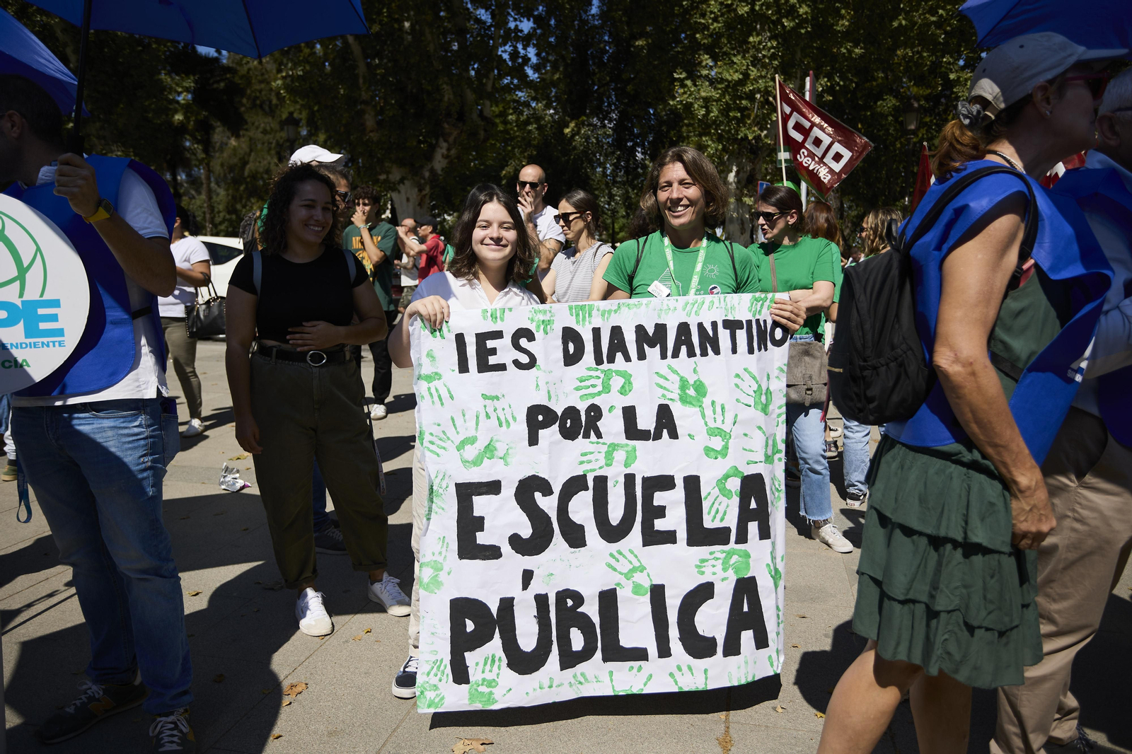 Las imágenes de la manifestación de docentes