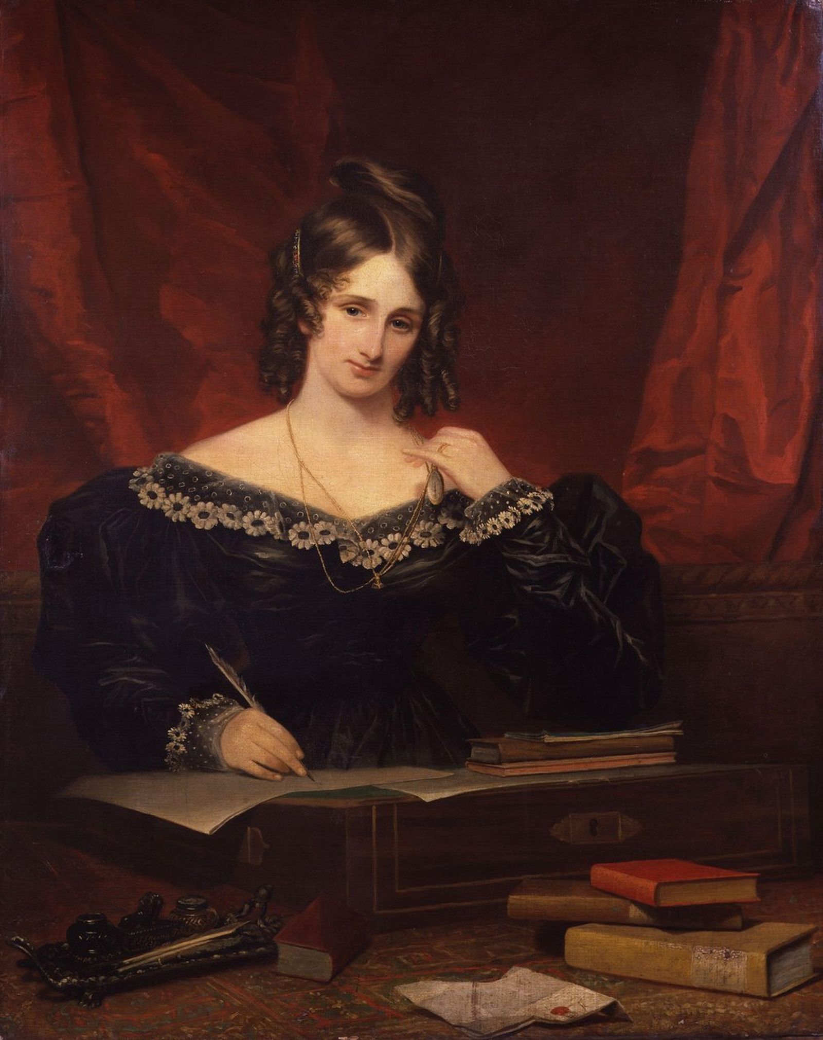 Mary Shelley por Samuel John Stump. 1831