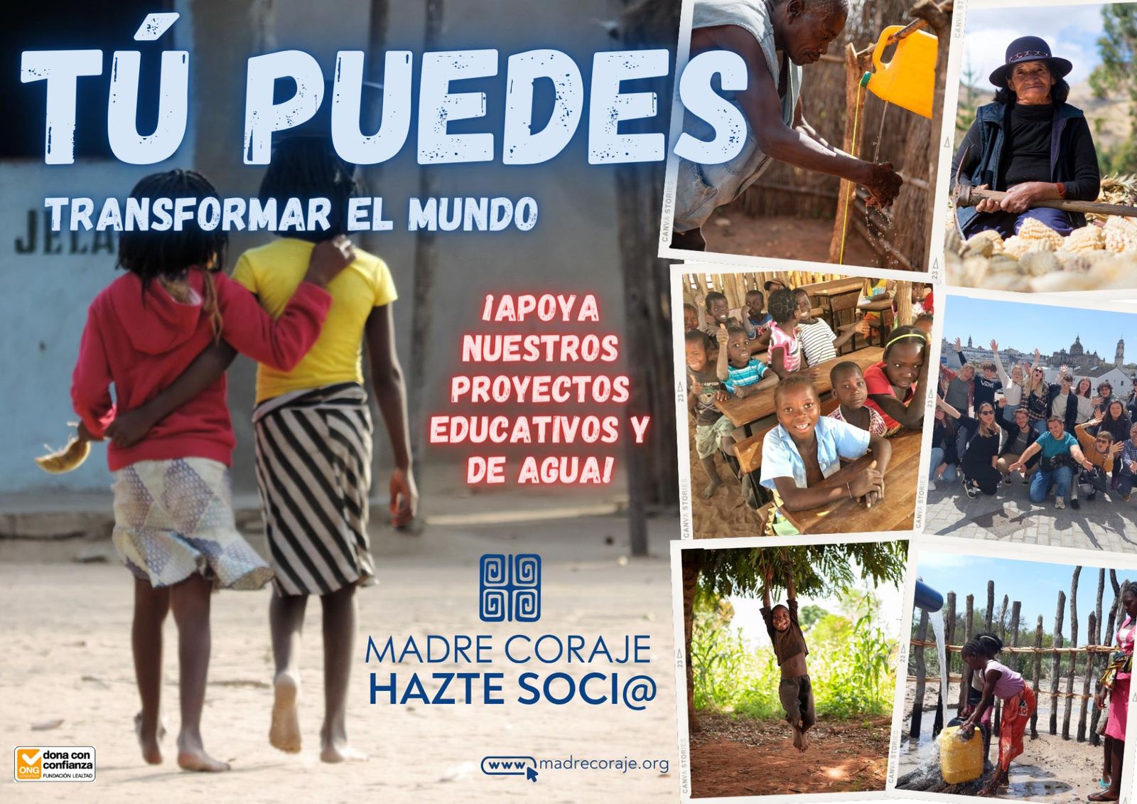 Cartel de la campaña de Madre Coraje ‘Tú puedes’.