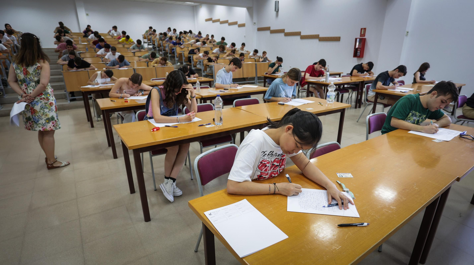 Imágenes de las pruebas de selectividad en el Campus de Jerez