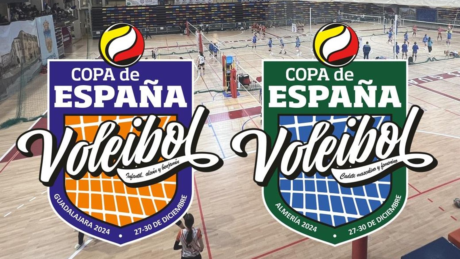 Cartel oficial de los diferentes torneos nacionales que se desarrollarán en el mundo del voleibol.