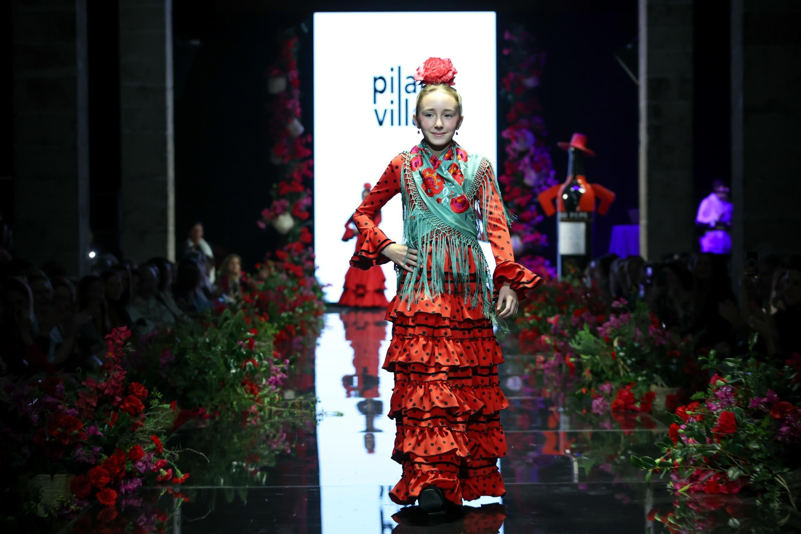 Desfile de Pilar Villar en la Pasarela Flamenca Tío Pepe Jerez 2024