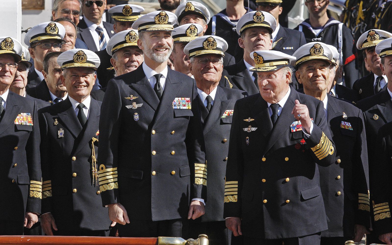 Visita de los Reyes al Juan Sebastián de Elcano