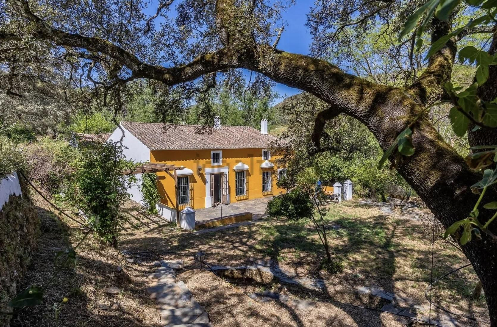 Así es el exclusivo cortijo que se vende en un pueblo de Huelva: Tiene una cascada y cuesta casi un millón de euros