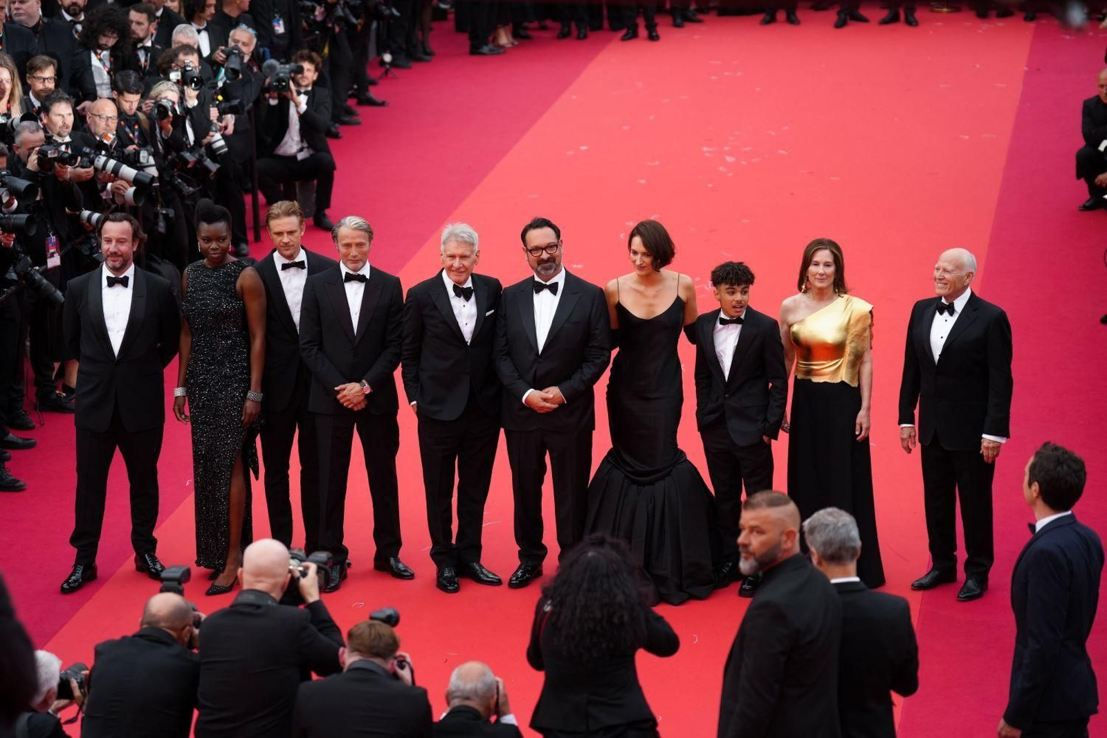 Indiana Jones y El Dial del Destino | El equipo de la película, en la proyección en el Festival de Cannes.