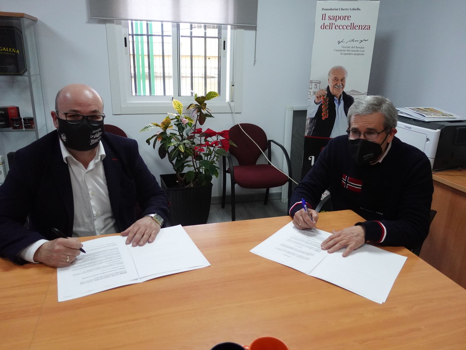 Los presidentes de la patronal, Pedro Sánchez-Fortun, y de la empresa, Pedro Caparrós, han reafirmado nuevamente su compromiso.