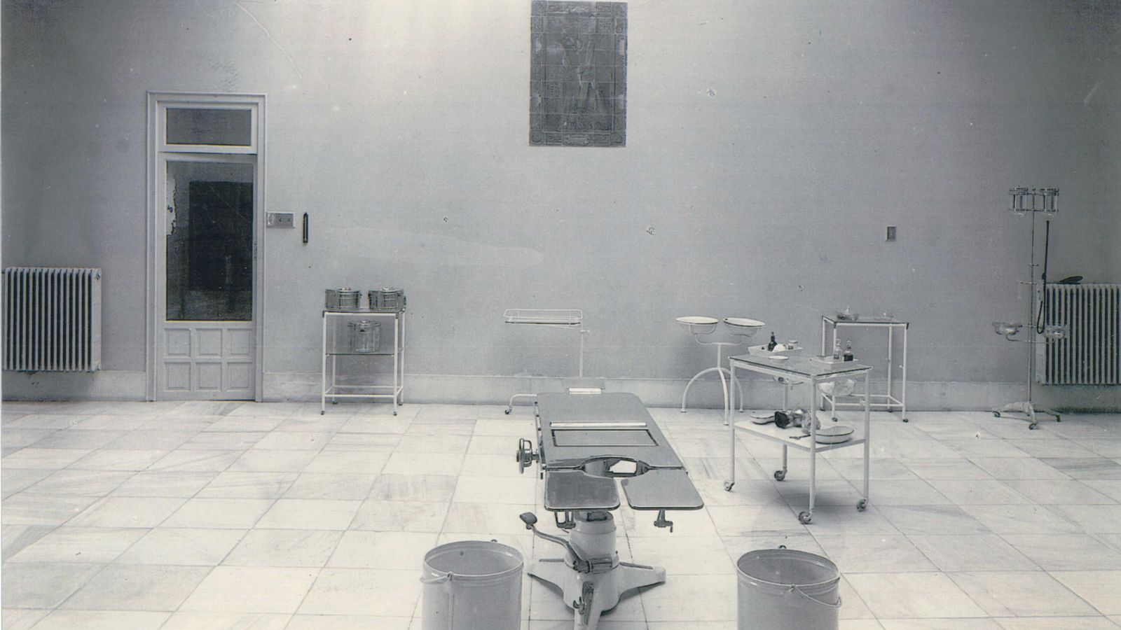 Imagen primitiva de un quirófano.