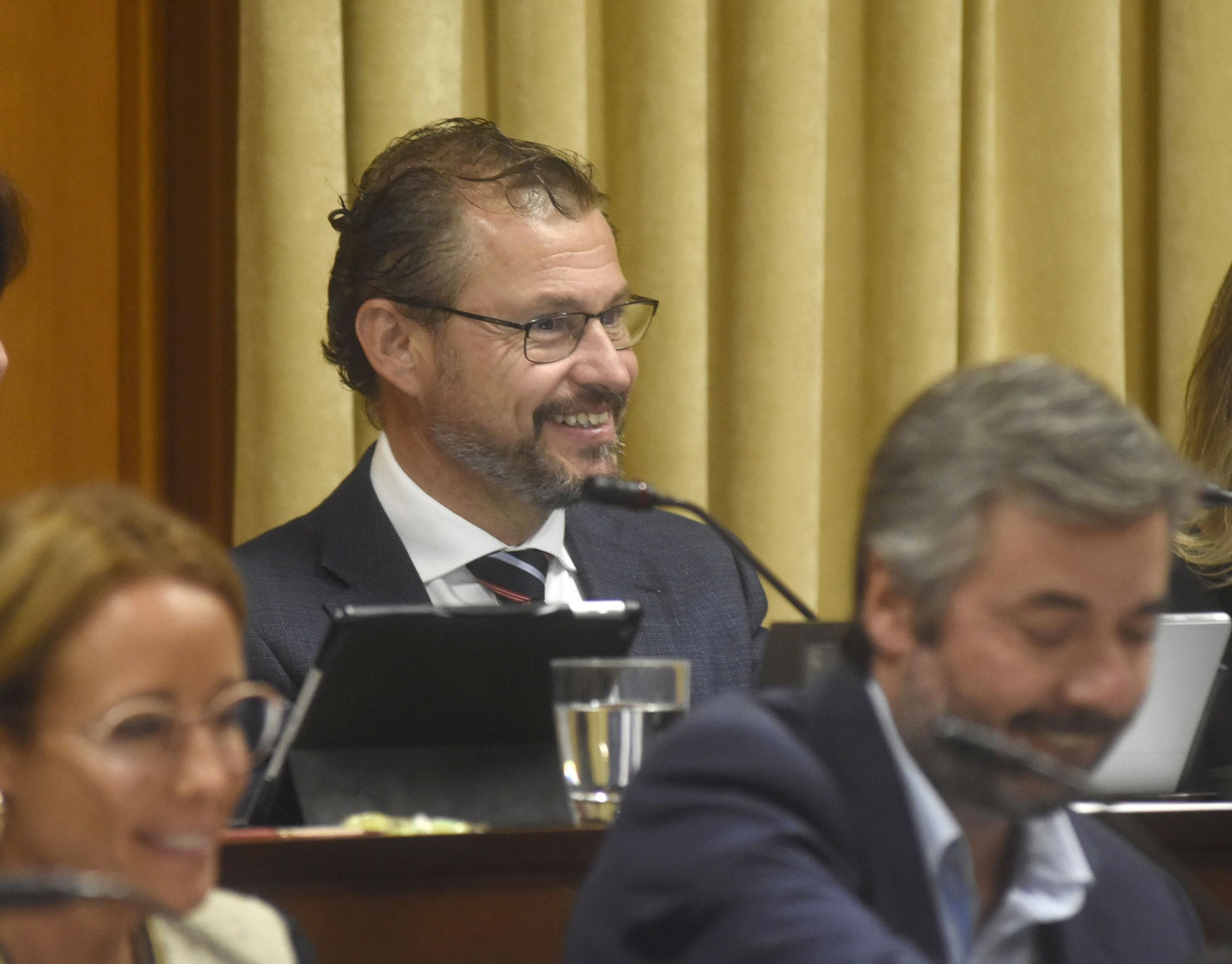 David Dorado, durante la celebración de un Pleno.