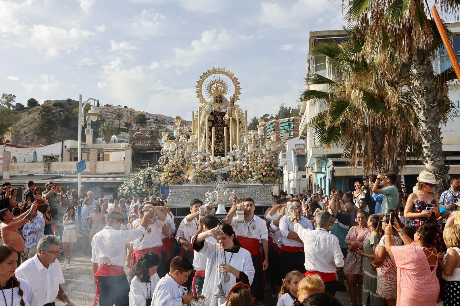 La procesión de la Virgen del Carmen en El Palo y Pedregalejo, en fotos