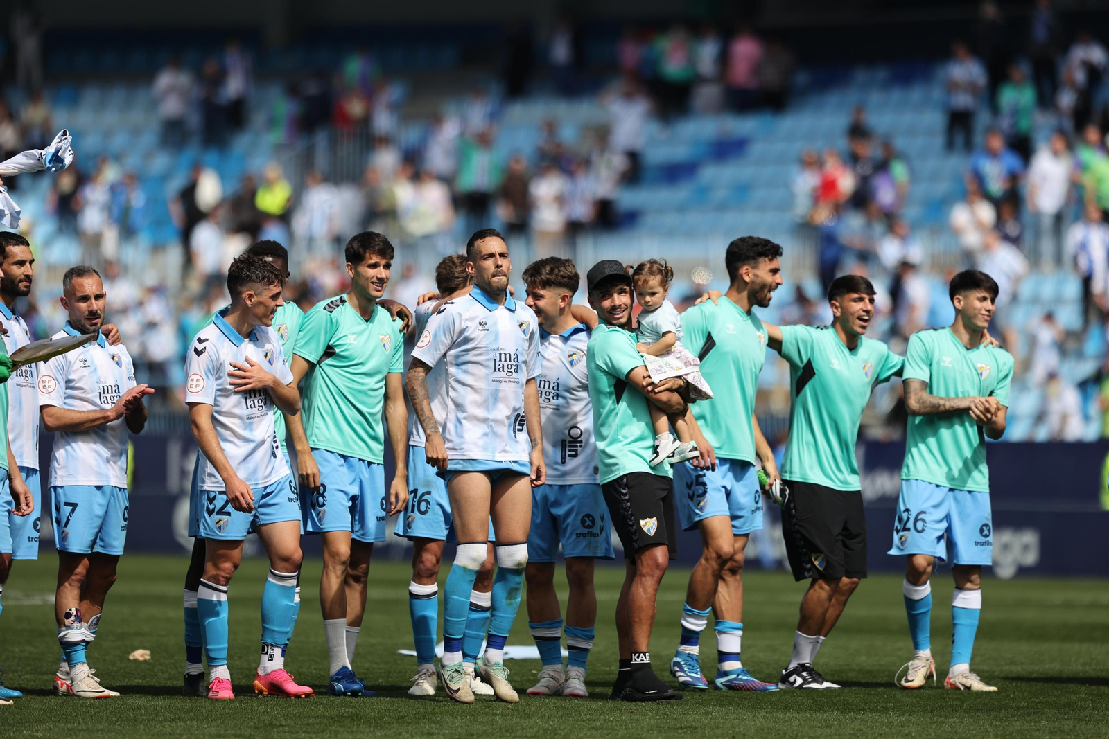 La fiesta final en La Rosaleda, en fotos