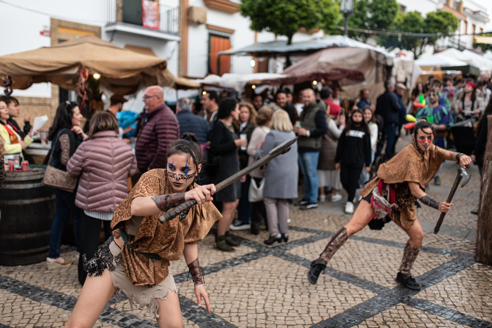Imágenes del ambiente en la Feria del Descubrimiento de Palos de la Frontera