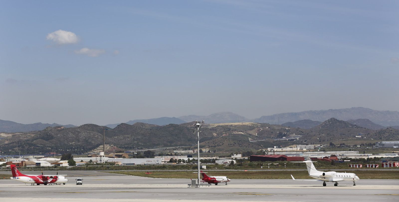 Zona de la segunda pista del aeropuerto de Málaga