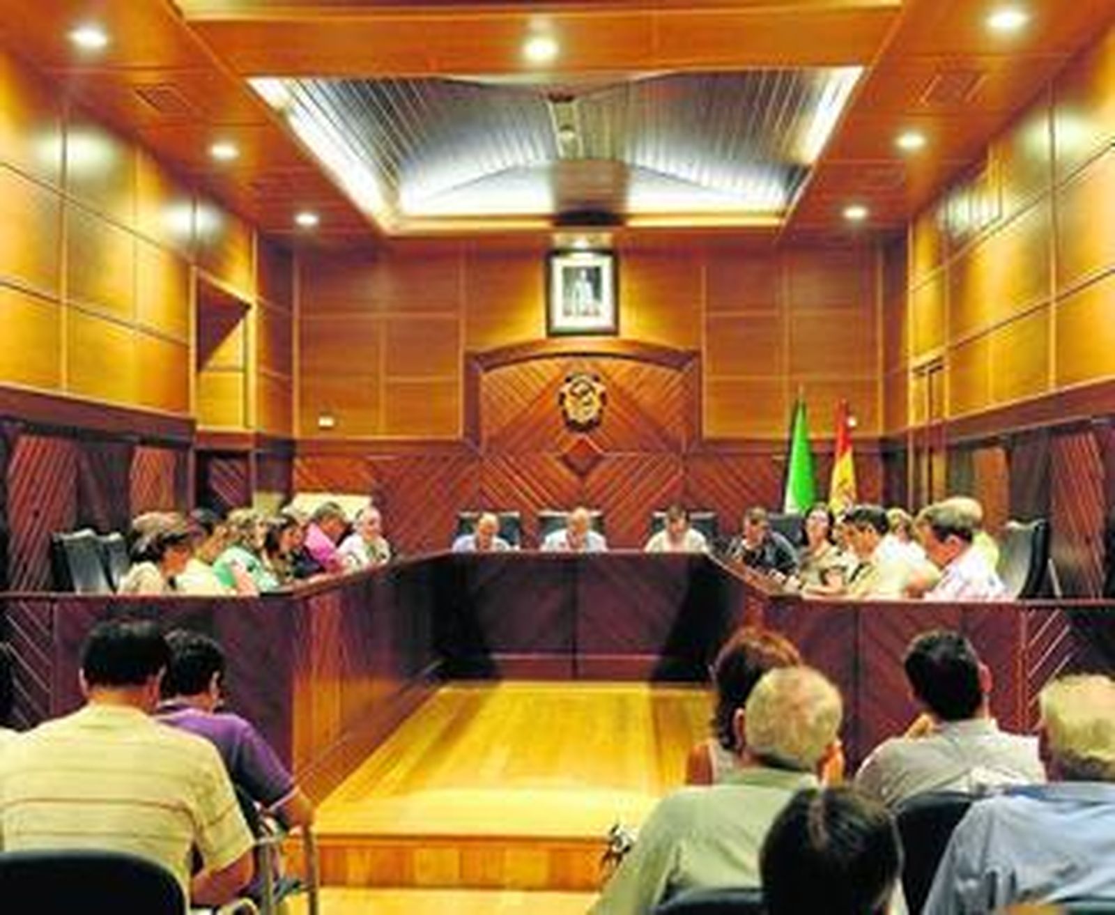Salón del Plenos del Ayuntamiento de Pozoblanco.