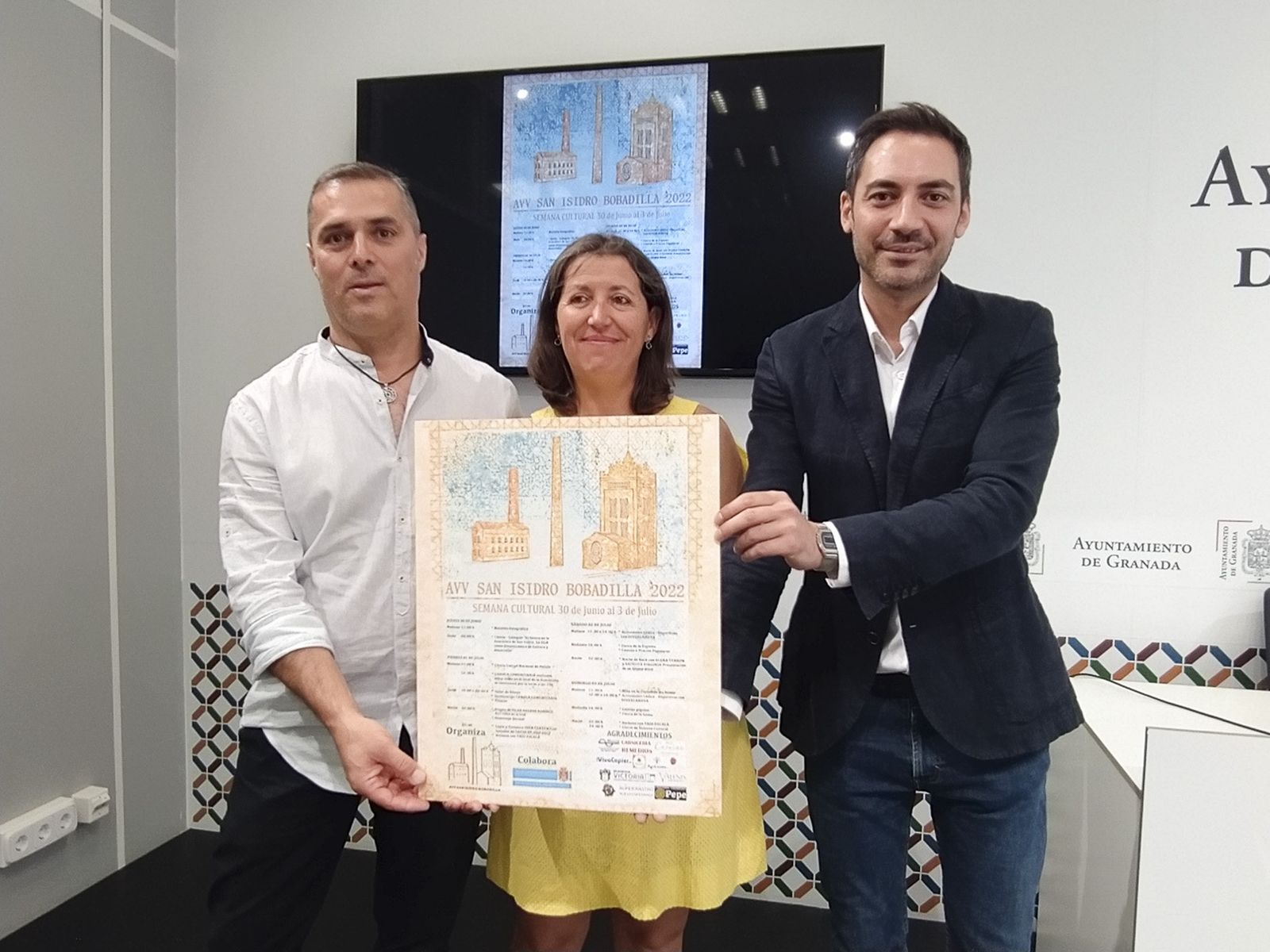 Imagen de la presentación de las fiestas culturales del barrio de San Isidro-Bobadilla