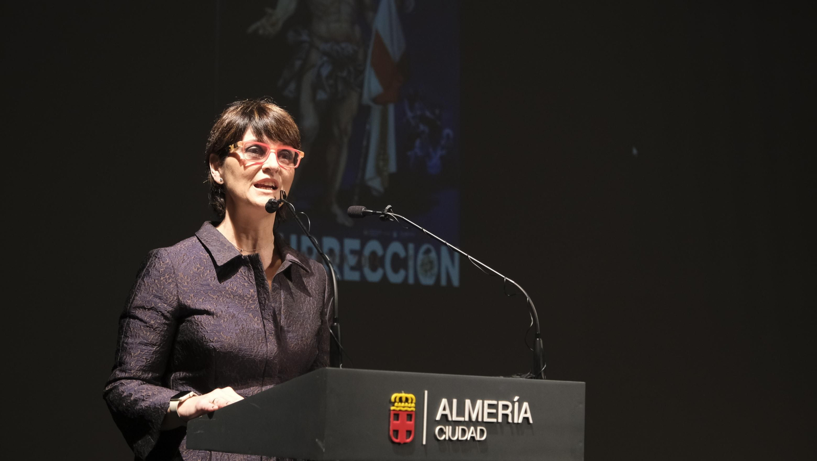 Imágenes de la presentación del cartel de la Semana Santa de Almería 2021