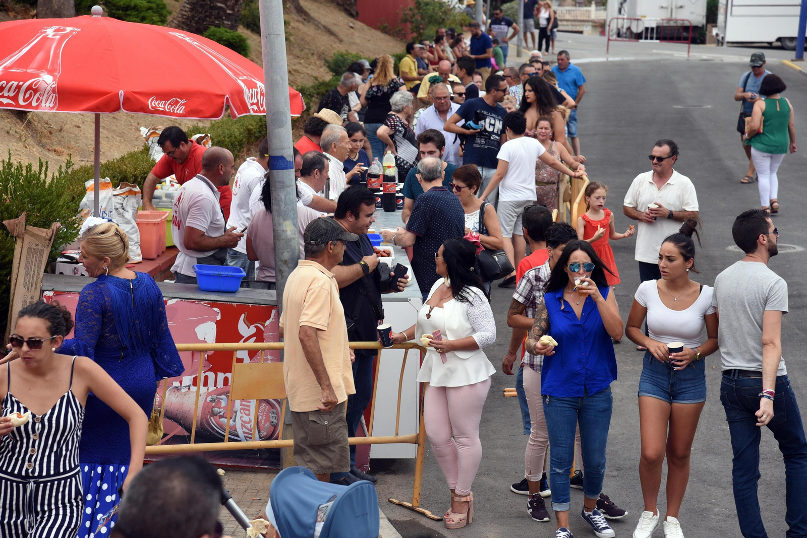 Ambiente en una de las casetas del recinto ferial.