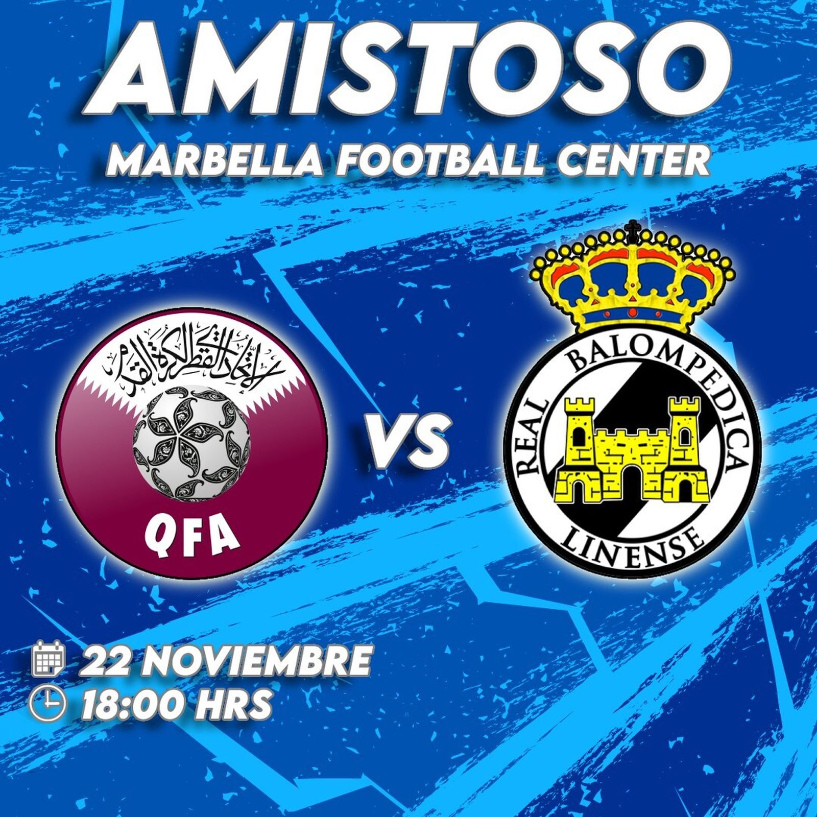 Anuncio del amistoso entre Qatar y la Real Balompédica